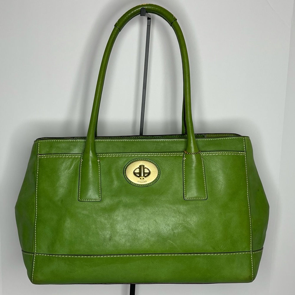 COACH Green 1554 Madeline Tote